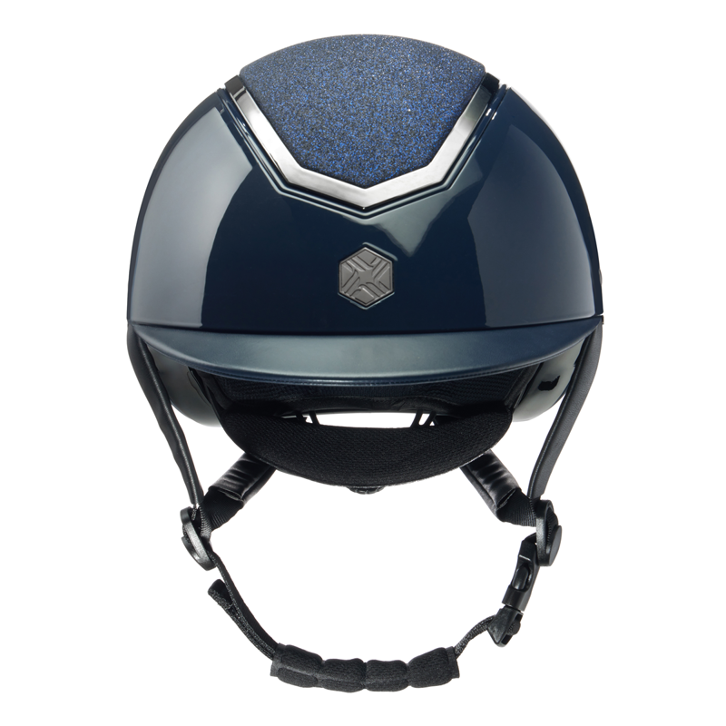 EQX by Charles Owen Kylo Sparkly Riding Hat with MIPS - Navy Gloss/Pewter-1